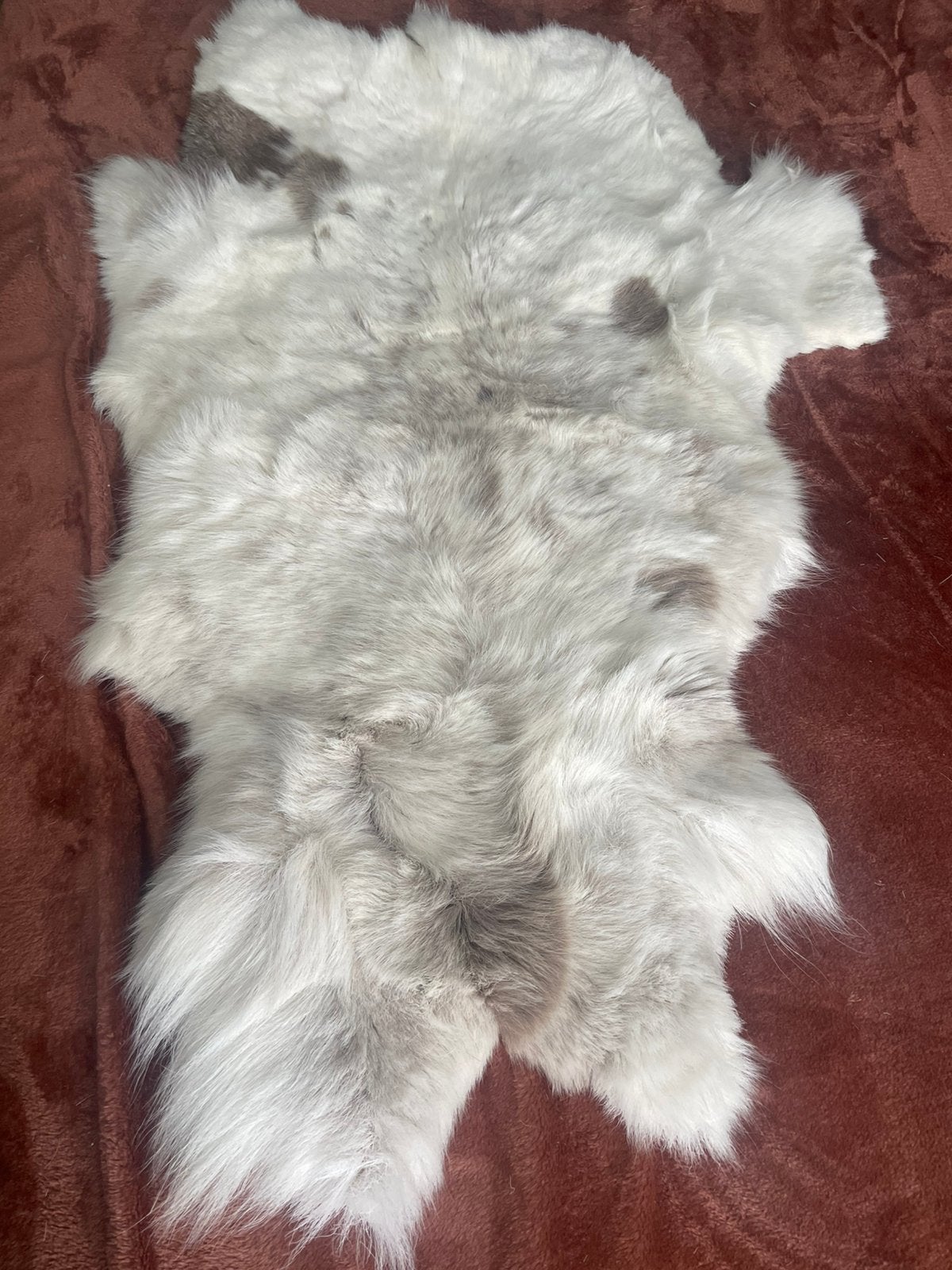 Prachtige fluffy rendiervacht uit Lapland, Ophalen, Zo goed als nieuw, Wit