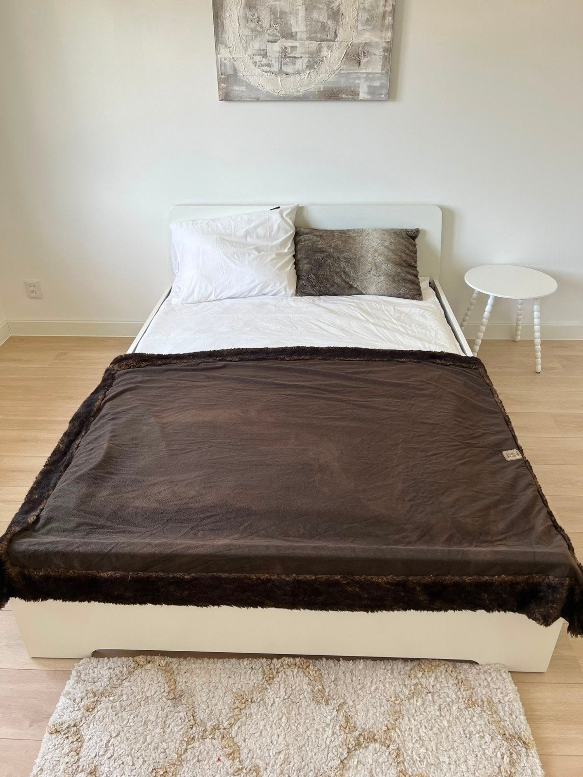 Ikea Malm bed 140x200 met lattenbodem, Huis en Inrichting, Ophalen, Wit, Tweepersoons, Zo goed als nieuw