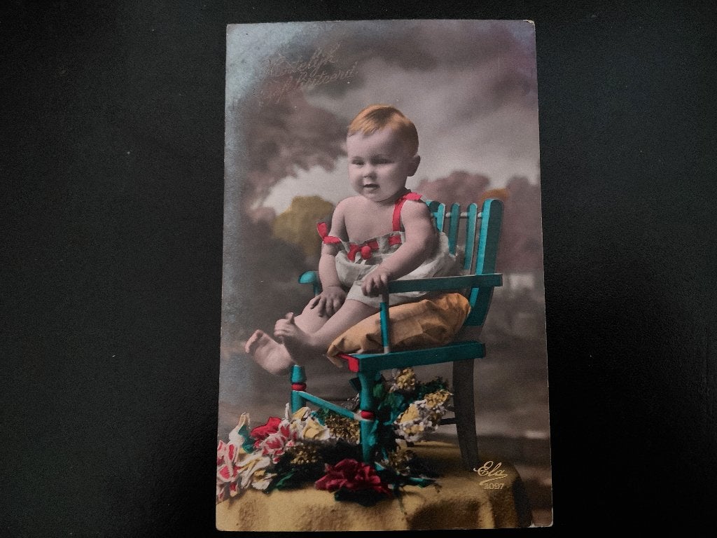 Kleuter in kinderstoel, Ela nr. 3097, gelopen, 1931. (, Verzenden, 1920 tot 1940, Gelopen, Kinderen