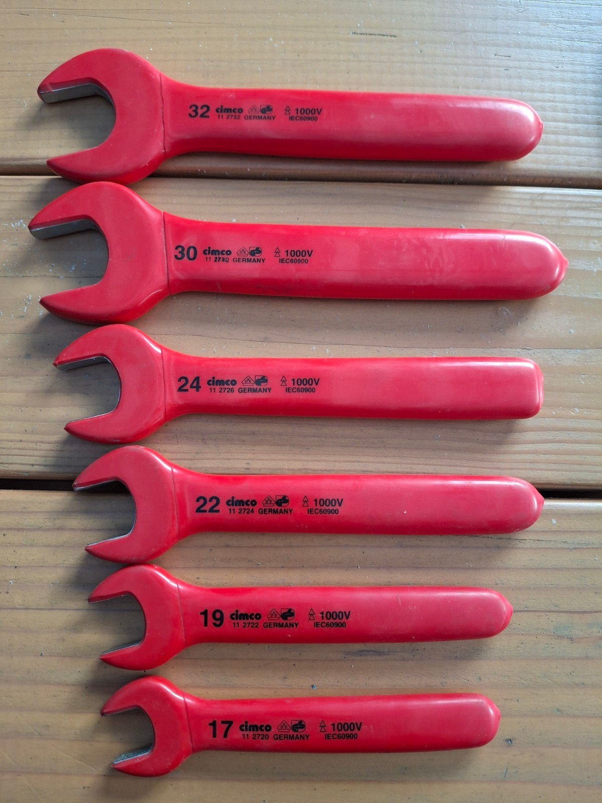 Cimco geïsoleerde steeksleutelset 1000V (6 stuks), Ophalen of Verzenden, Gebruikt, Sleutel/ratel, Overige merken