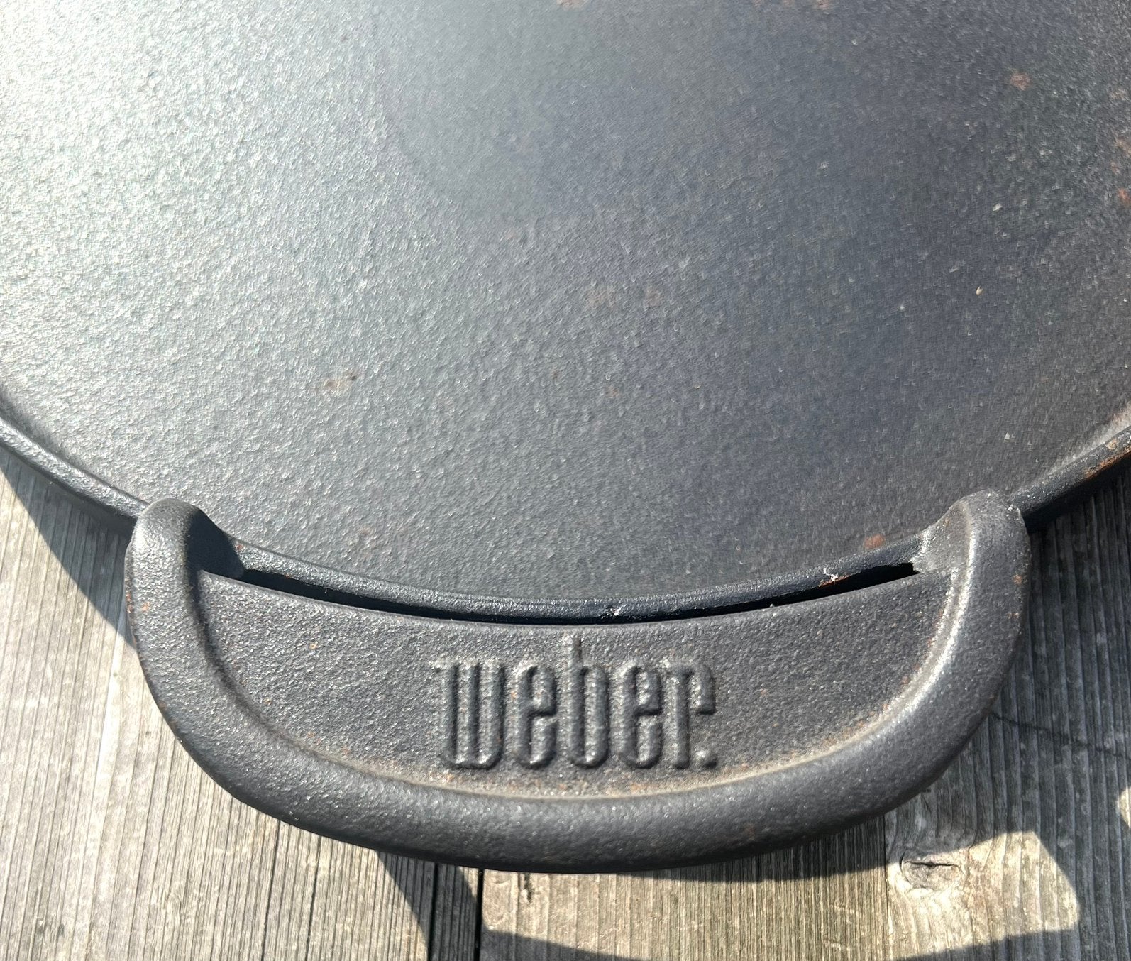 Weber GBS Gietijzeren Bakplaat / Plancha – Zo goed als nieuw, Tuin en Terras, Ophalen, Zo goed als nieuw