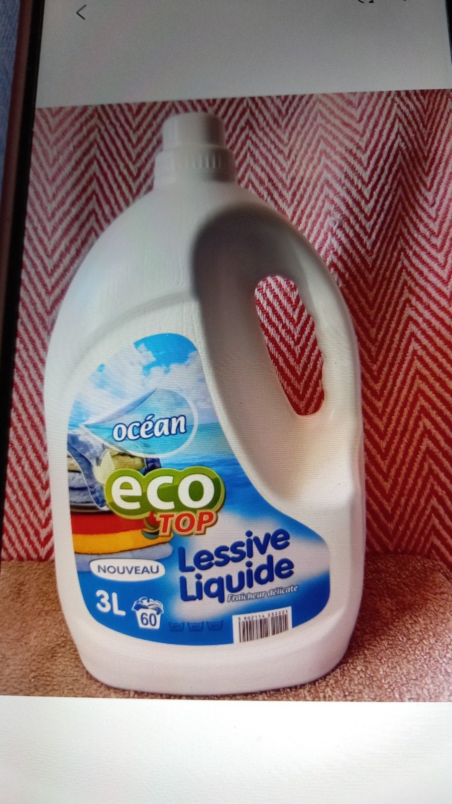 Eco Top Vloeibaar Wasmiddel 3L - 60 Wasbeurten, Ophalen, Schoonmaakmiddel