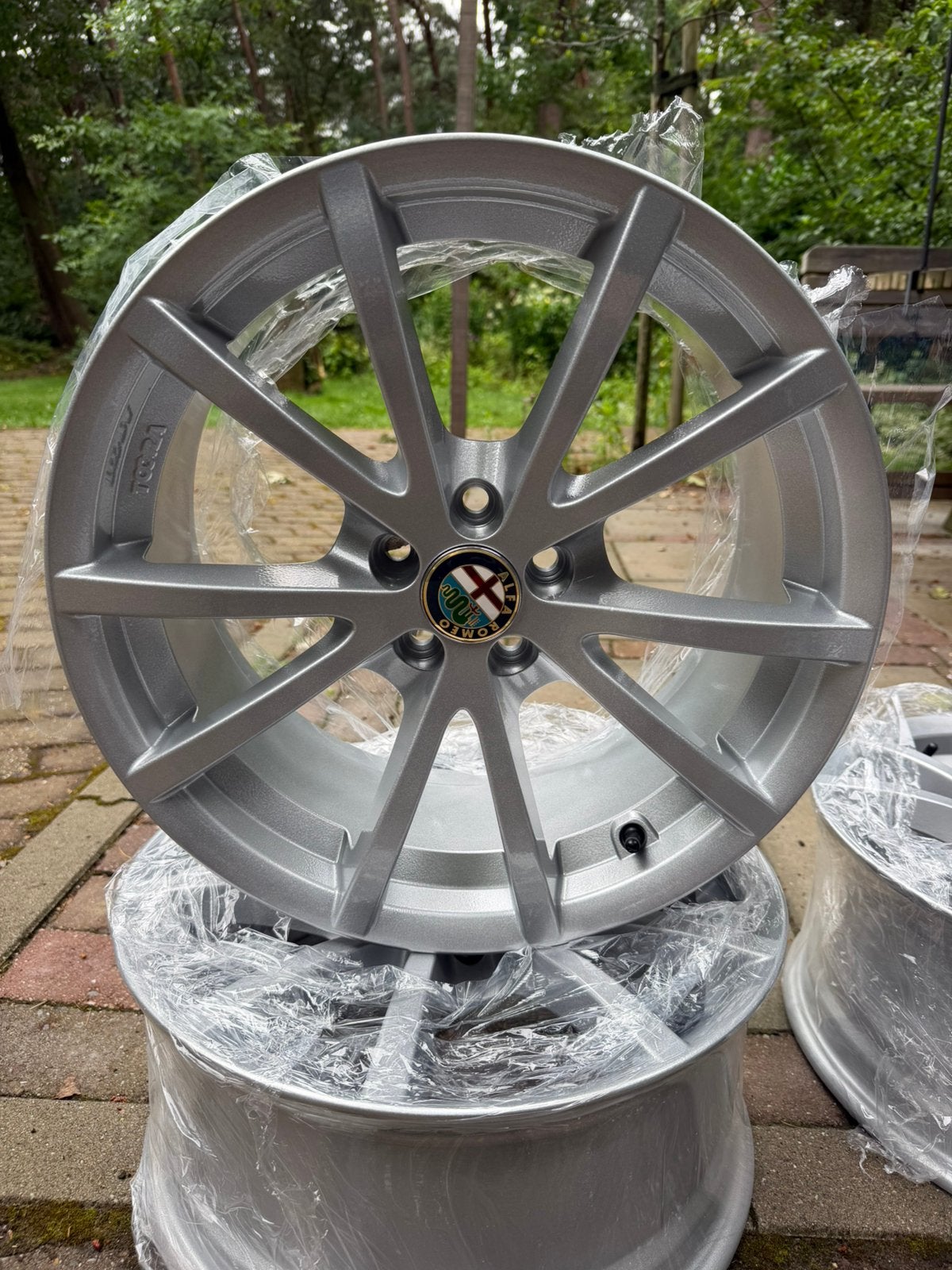 Set prachtige alfa romeo velgen TI. Toora  5x98 nieuw, Ophalen, Nieuw, Zomerbanden, Velg(en)