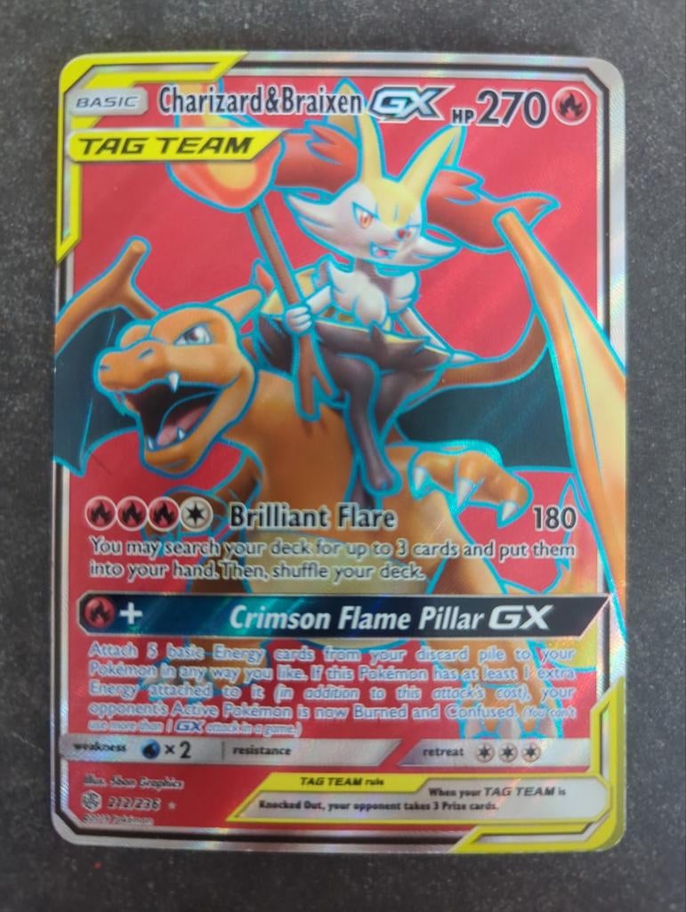 Pokémon kaart Charizard&Braixen, Ophalen of Verzenden