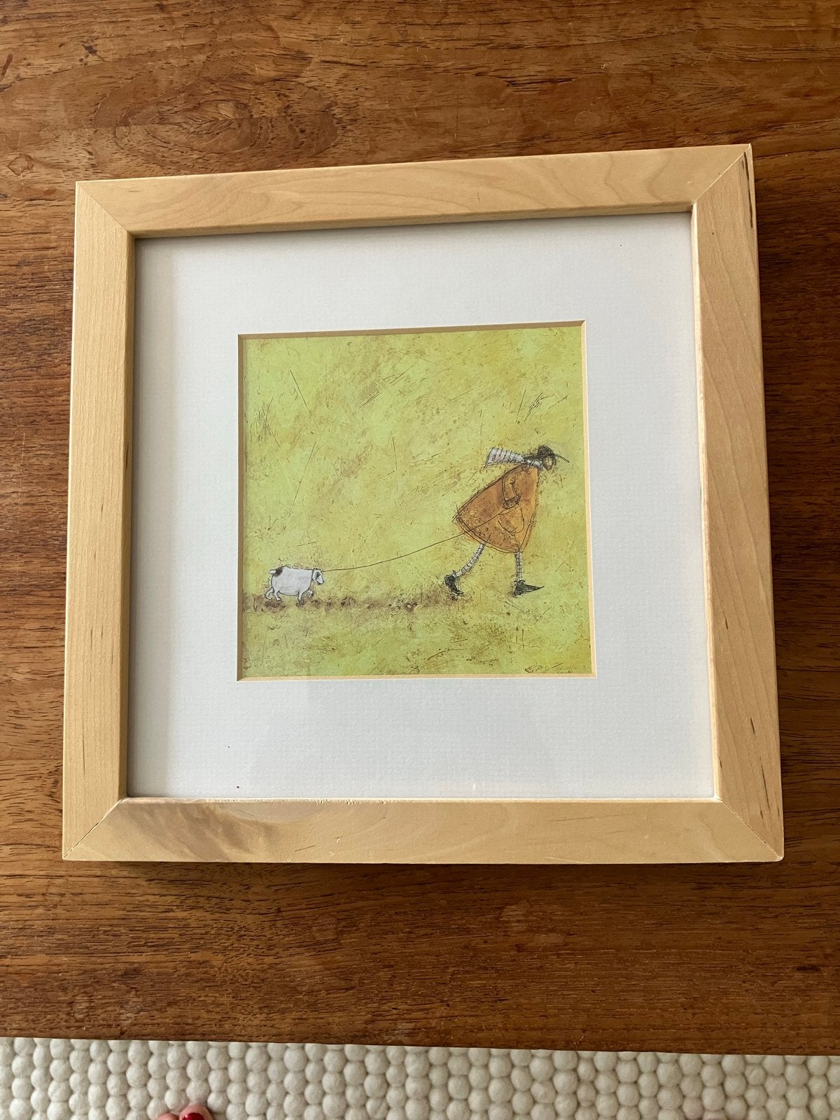 Ingelijste kunstdruk Sam Toft - Mr. Mustard Dog (IKEA), Antiek en Kunst, Ophalen