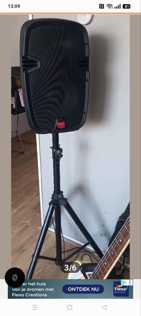 Twee professionele speakers met een ingebouwde versterker en, Ophalen of Verzenden, Overige merken