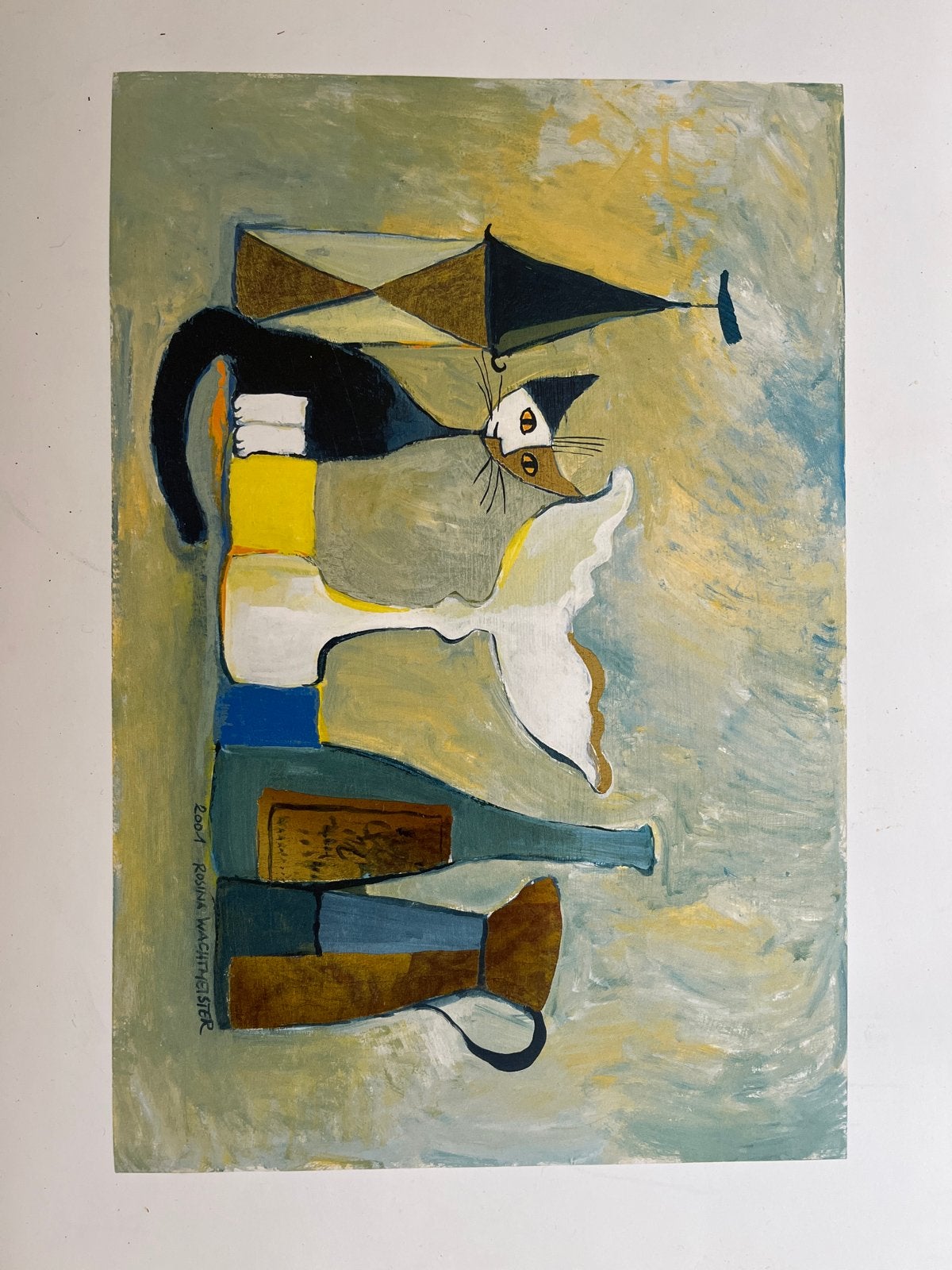 Rosina Wachtmeister Kattenkunst Print - 2001, Ophalen of Verzenden