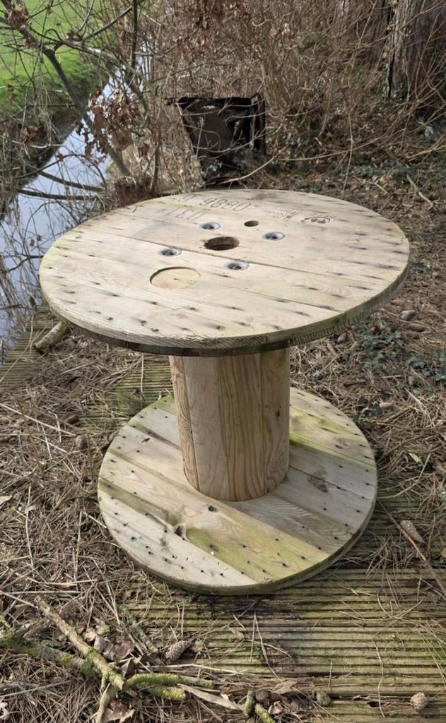 Katrol, Ophalen, Zo goed als nieuw, Rechthoekig, Hout