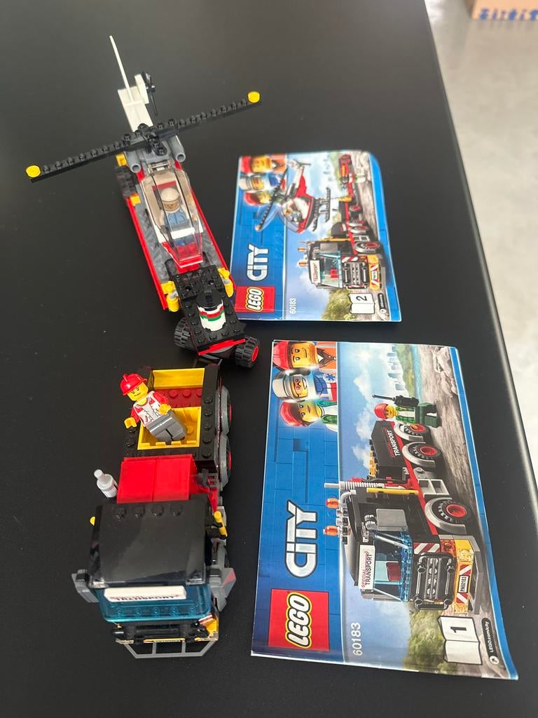 Lego City 60183 Zware Transport met Helikopter, Ophalen of Verzenden, Gebruikt, Lego