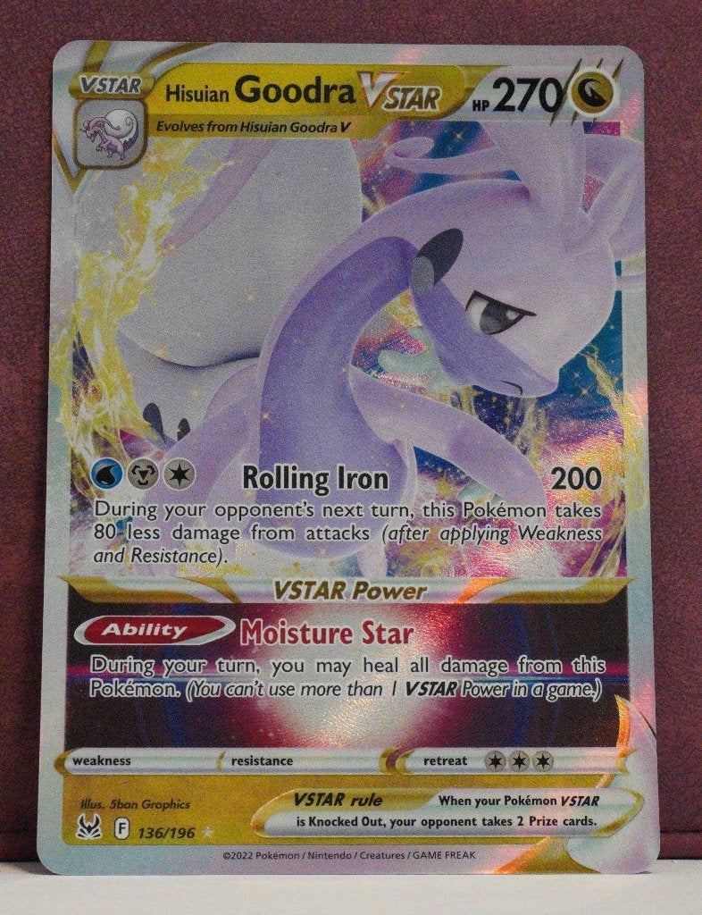 Hisuian Goodra Vstar Full Art 136-196 Lost Origin Pokémon, Verzenden, Nieuw, Losse kaart