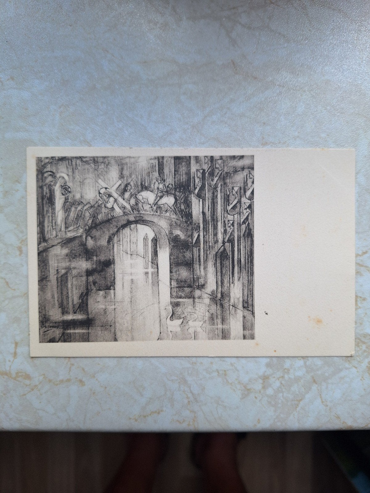 Zeldzame Toorop Mapje No. II Briefkaart - Brugge, Ophalen of Verzenden, Voor 1920, Gelopen