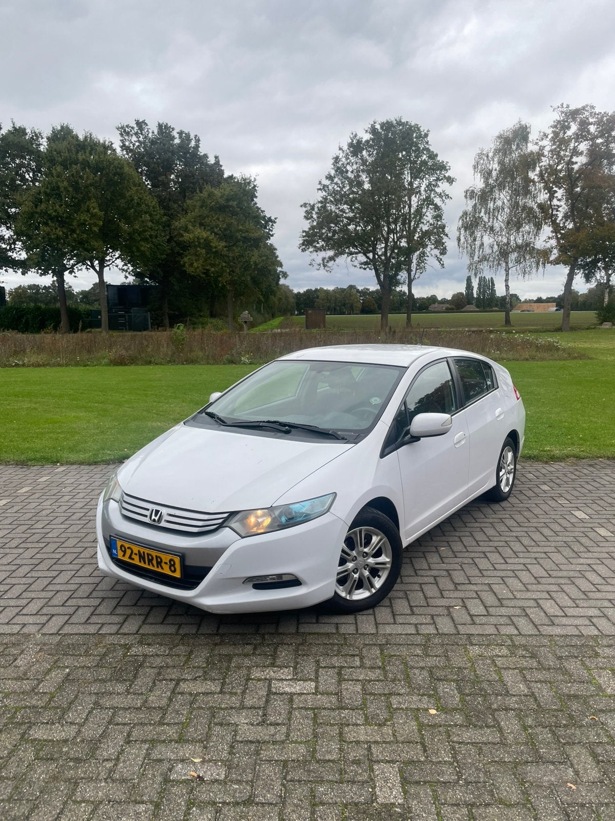 Honda Insight 1.3 Hybrid AUT 2010 Wit, Auto's, Euro 5, Stof, Beige, 4 cilinders