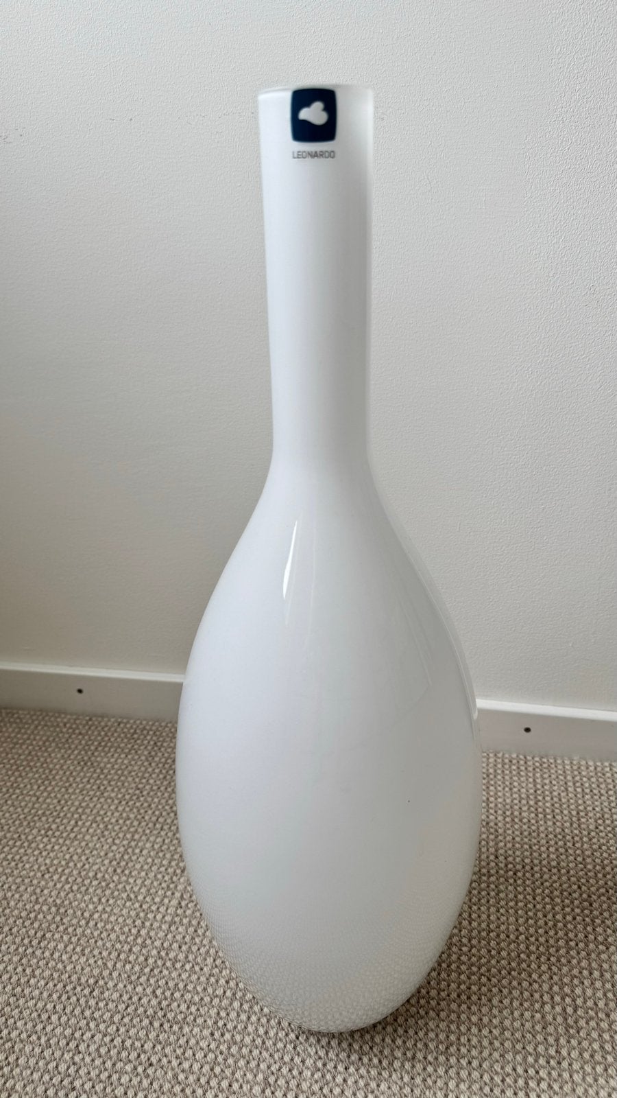 Leonardo Witte Glazen Vaas - Modern Design, Ophalen of Verzenden