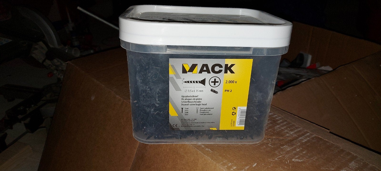 VACK Gipsplaatschroeven 3.5x35mm - 2000 stuks, Ophalen, Nieuw, Minder dan 50 mm, Schroeven