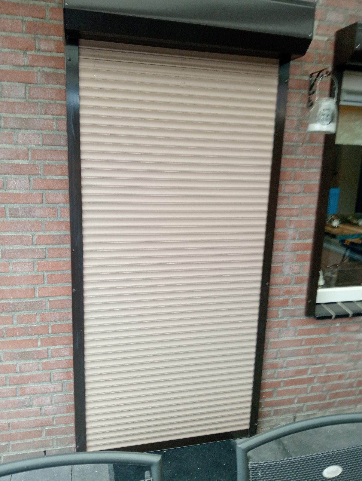 Rolluik, Ophalen, Gebruikt, 100 tot 150 cm, Bruin