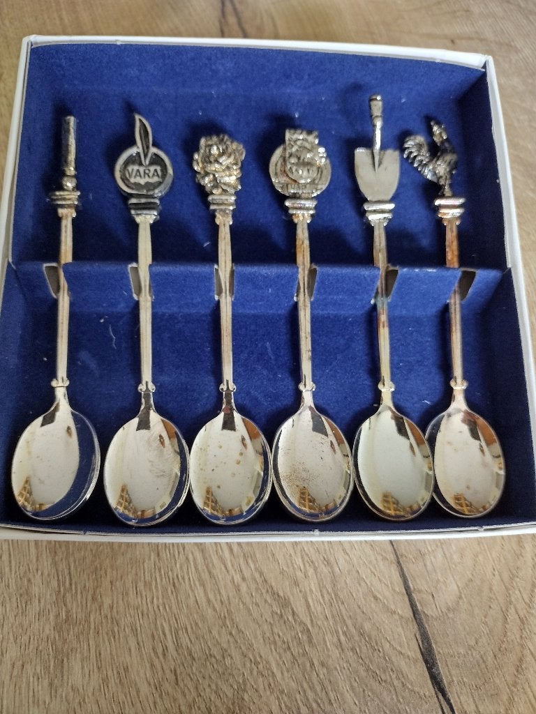 Verzilverde lepels VARA jubileum 1925-1990, Ophalen of Verzenden
