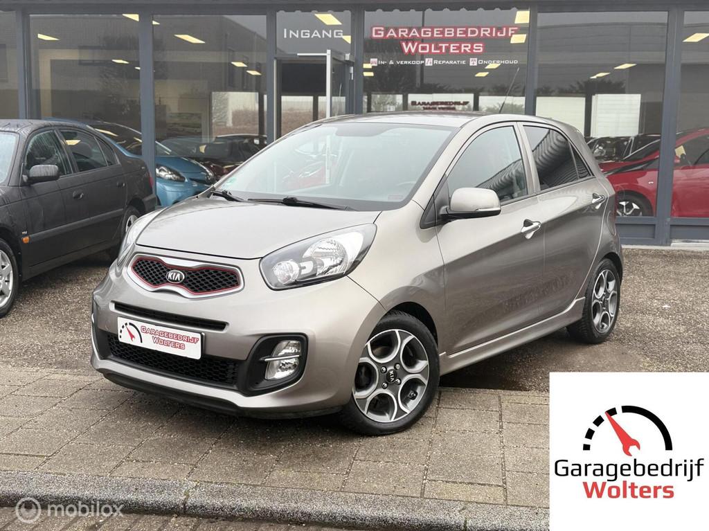 Kia Picanto 1.2 CVVT DynamicLine ECC LMV NIEUWE APK GARANTIE, Auto's, Kia, Voorwielaandrijving, Gebruikt, Zwart, 4 cilinders