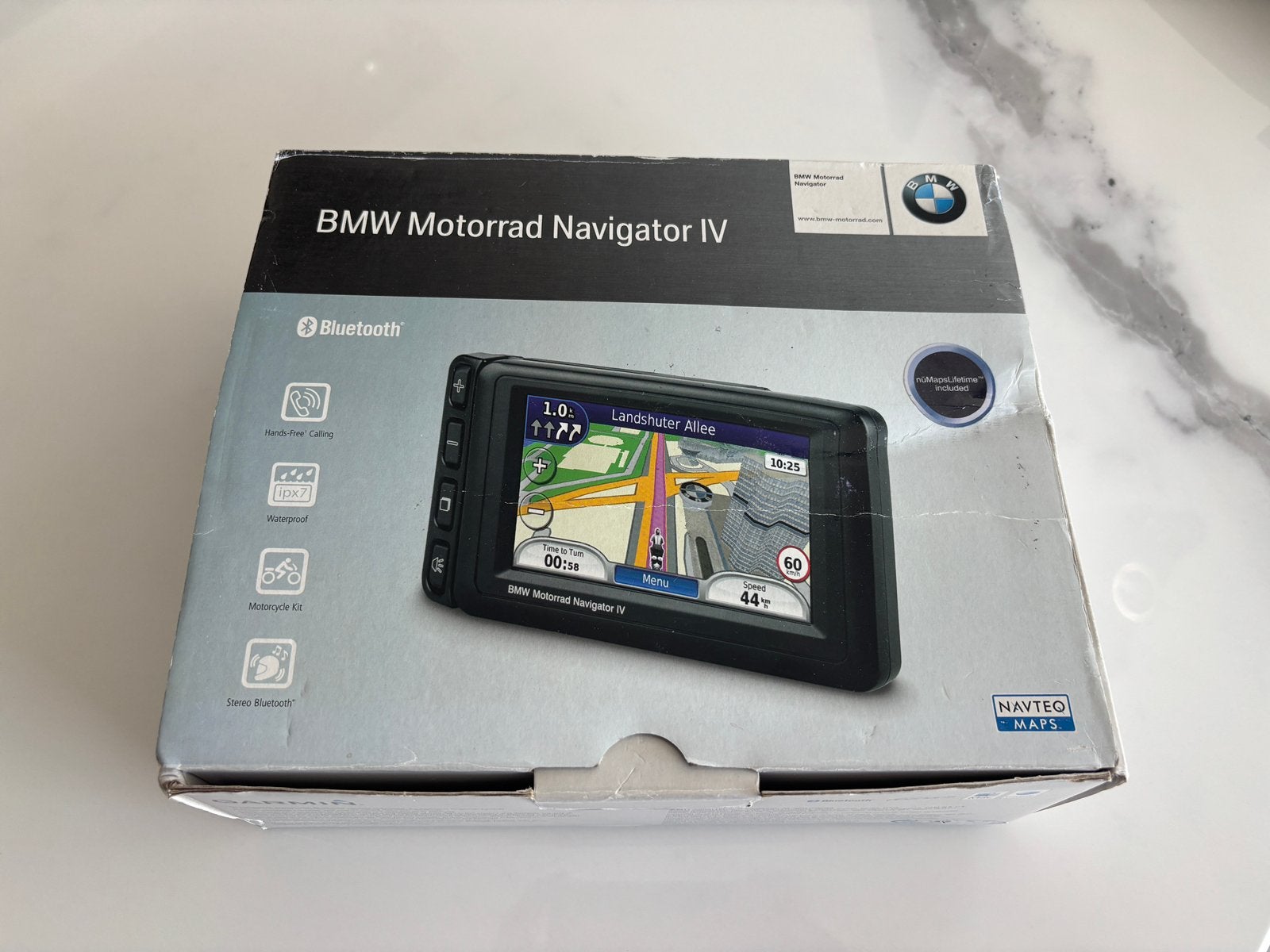 BMW Navigator IV nieuwe accu lifetime map updates, Motoren, Ophalen, Zo goed als nieuw