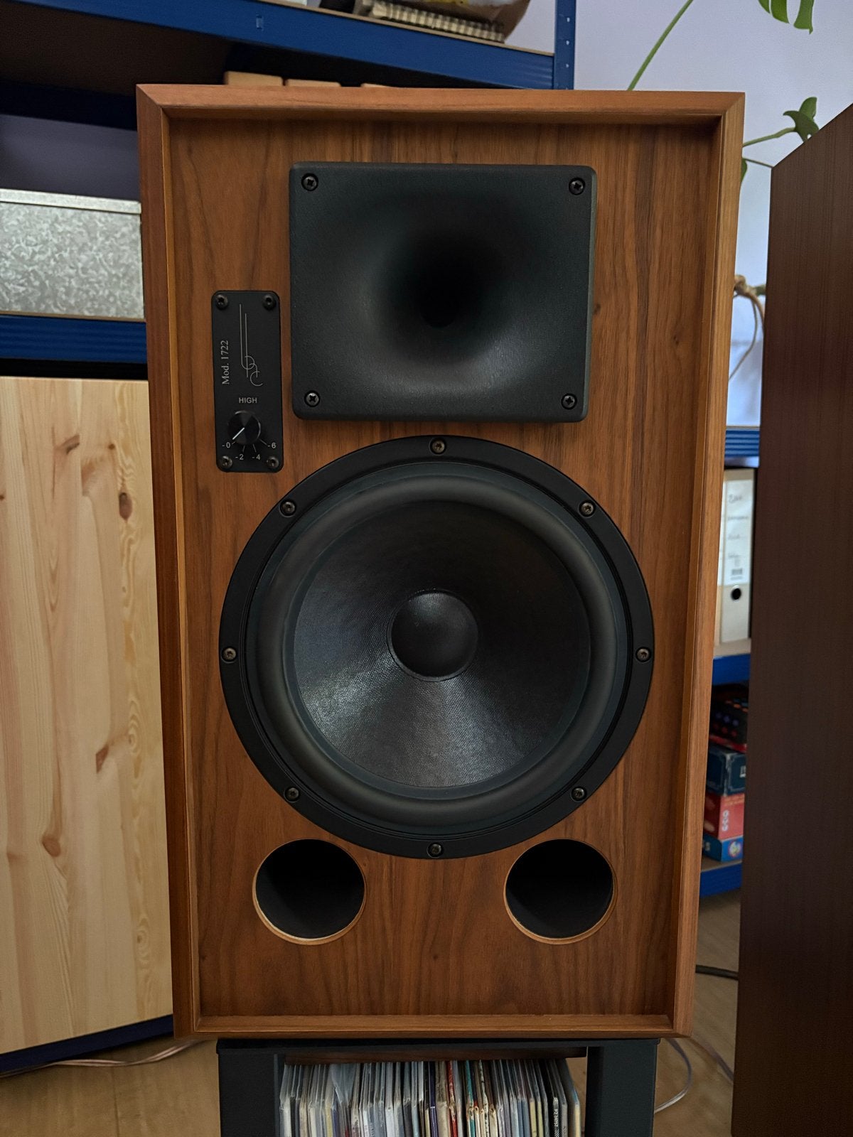Blumenhofer Classic 1722 — hoornluidsprekers, walnoot, Audio, Tv en Foto, Stereo speakers, Gebruikt, Basreflex, Minder dan 60 watt