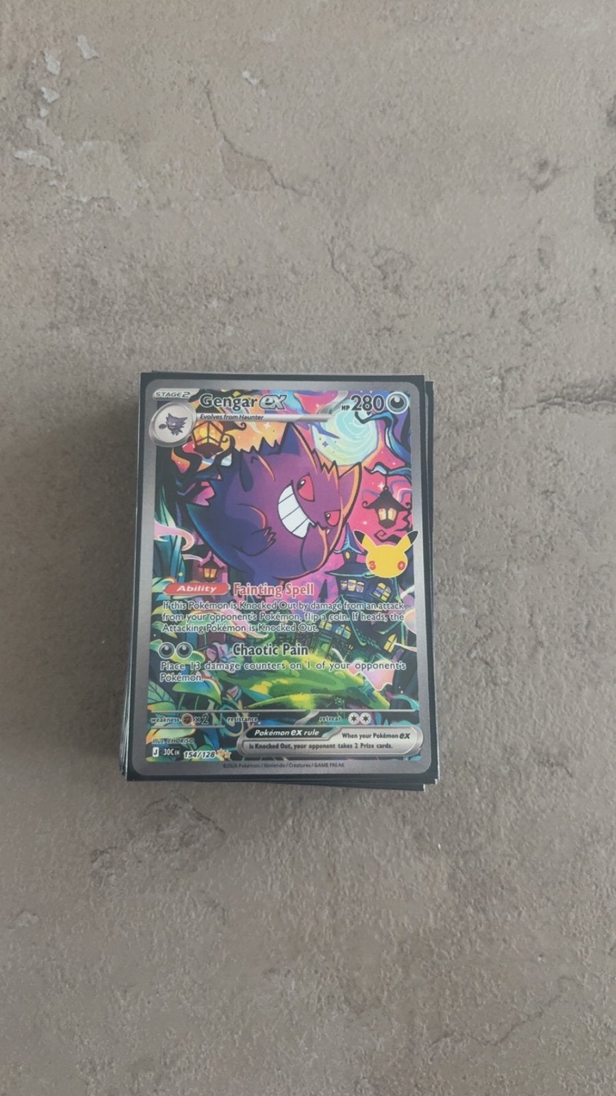 Gengar EX 30th anniversary, Ophalen of Verzenden, Nieuw