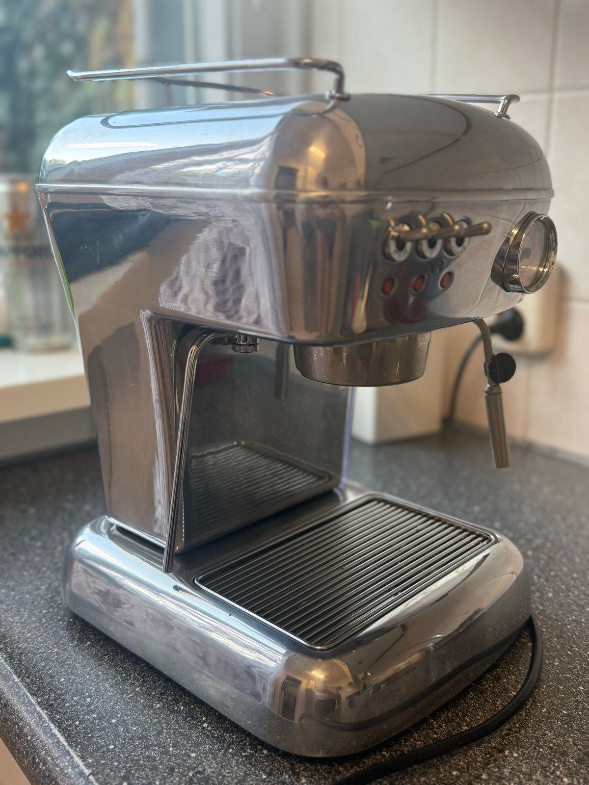 Ascaso Dream espressomachine - Nieuwe, Afneembaar waterreservoir, Gebruikt, Espresso apparaat, Gemalen koffie