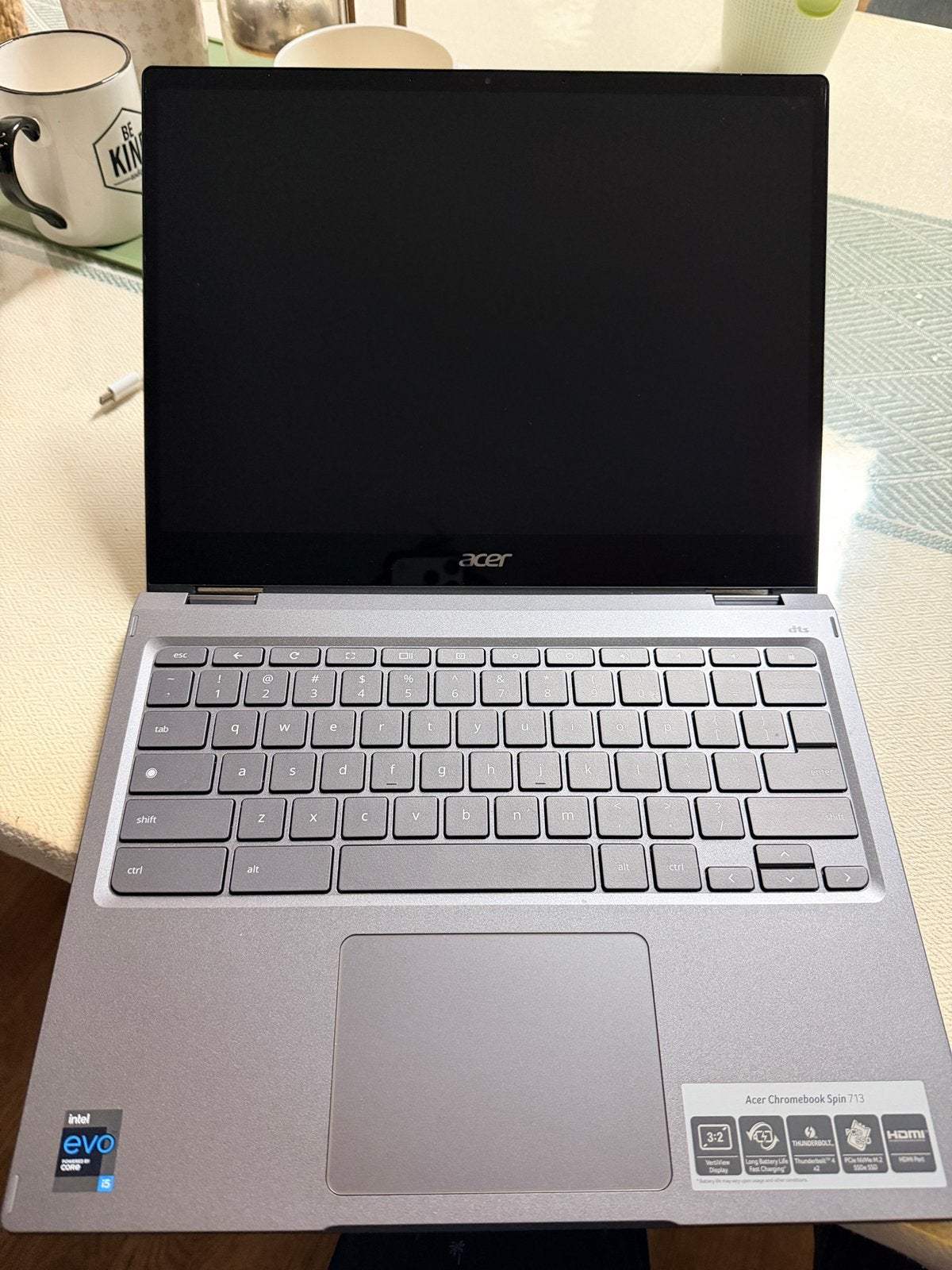 Acer Chromebook Spin 713 i5 11th gen 8GB | 256GB + HP stylus, Ophalen, 13 inch, 8 GB, Touchscreen