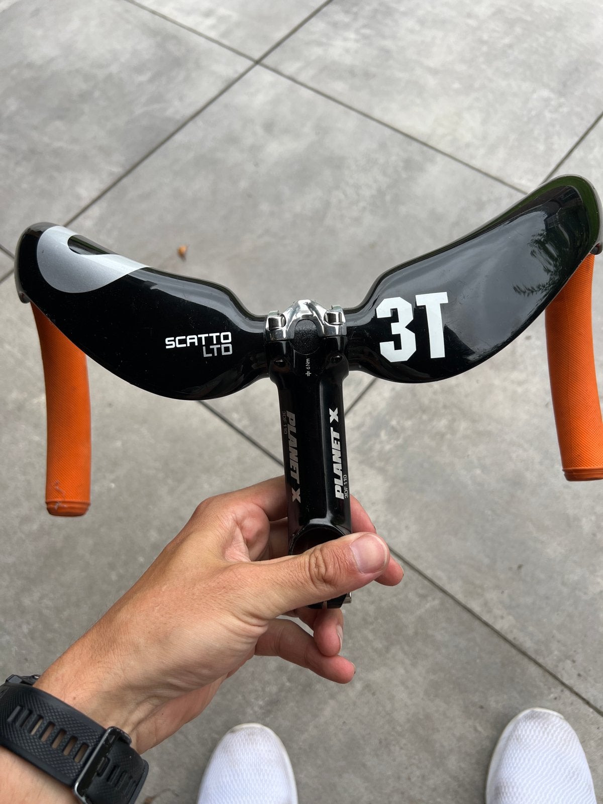 3T Scatto LTD Carbon Stuur met Planet X Stuurpen, Gebruikt, Stuur, Ophalen of Verzenden, Racefiets