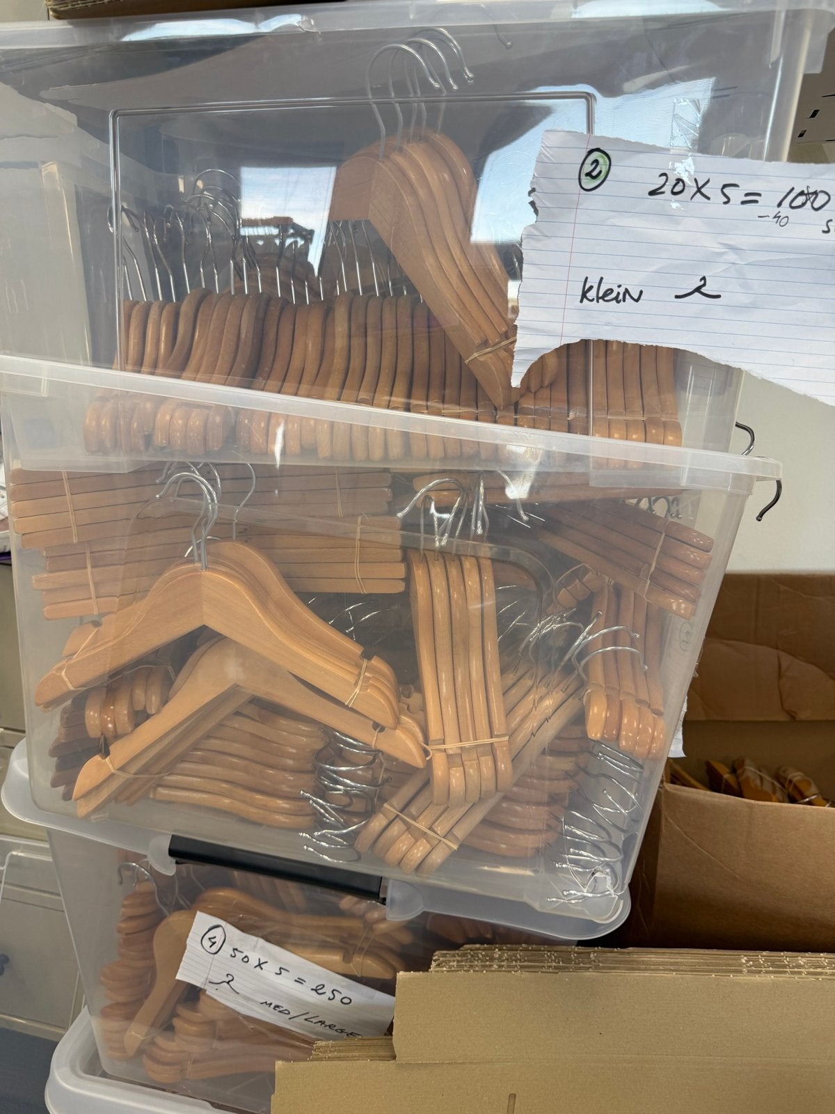 Houten Kinder Kleerhangers - 28cm, Ophalen, Zo goed als nieuw