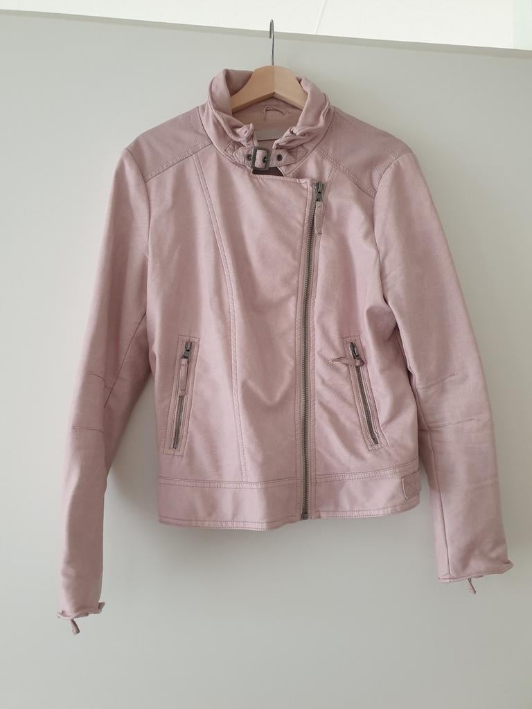 Roze kunstlederen / vegan leather jasje van Yaya (valt klein, Maat 42/44 (L), Ophalen of Verzenden, Yaya, Roze