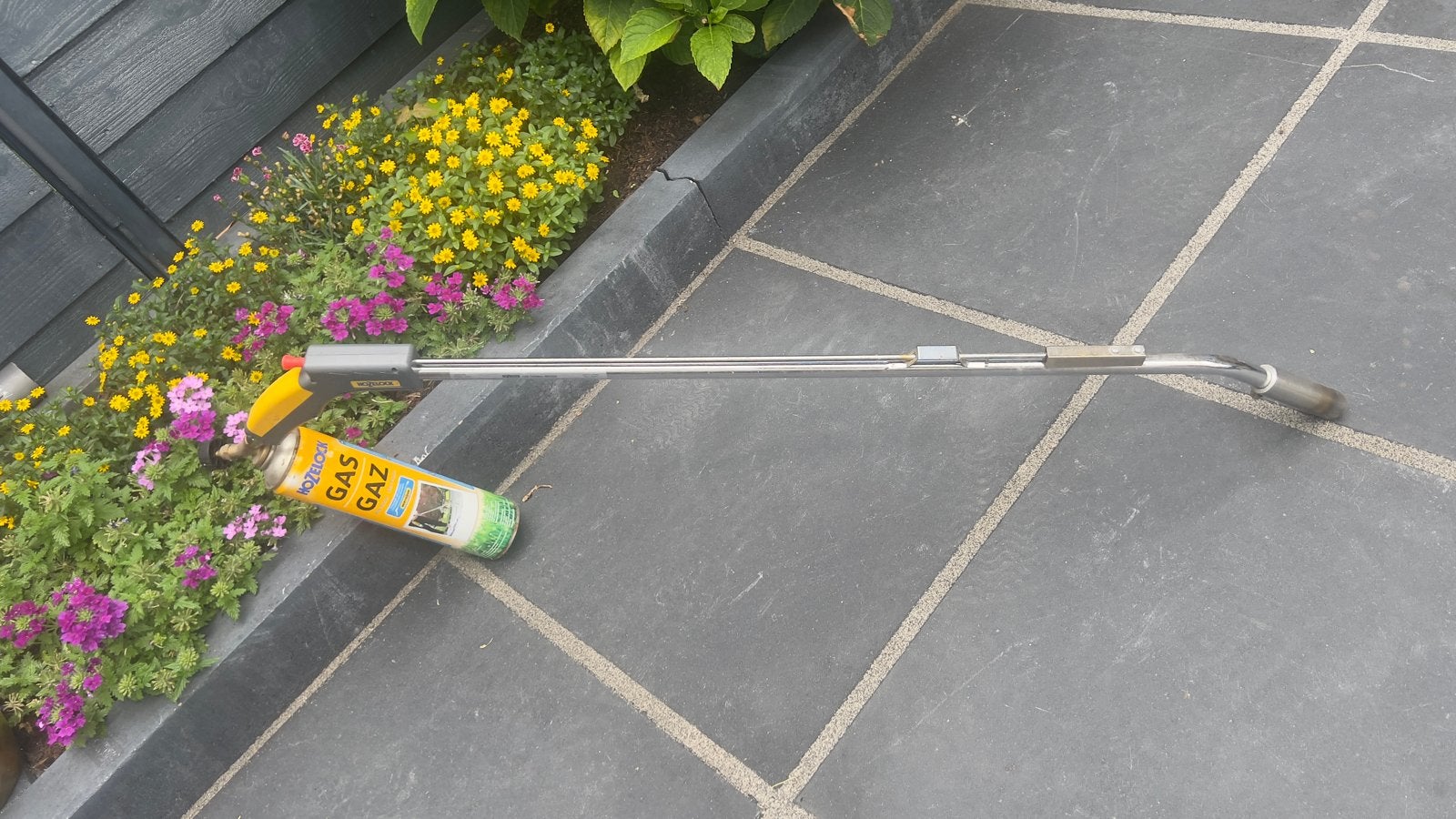 Onkruidbrander met gasfles, Ophalen, Gebruikt