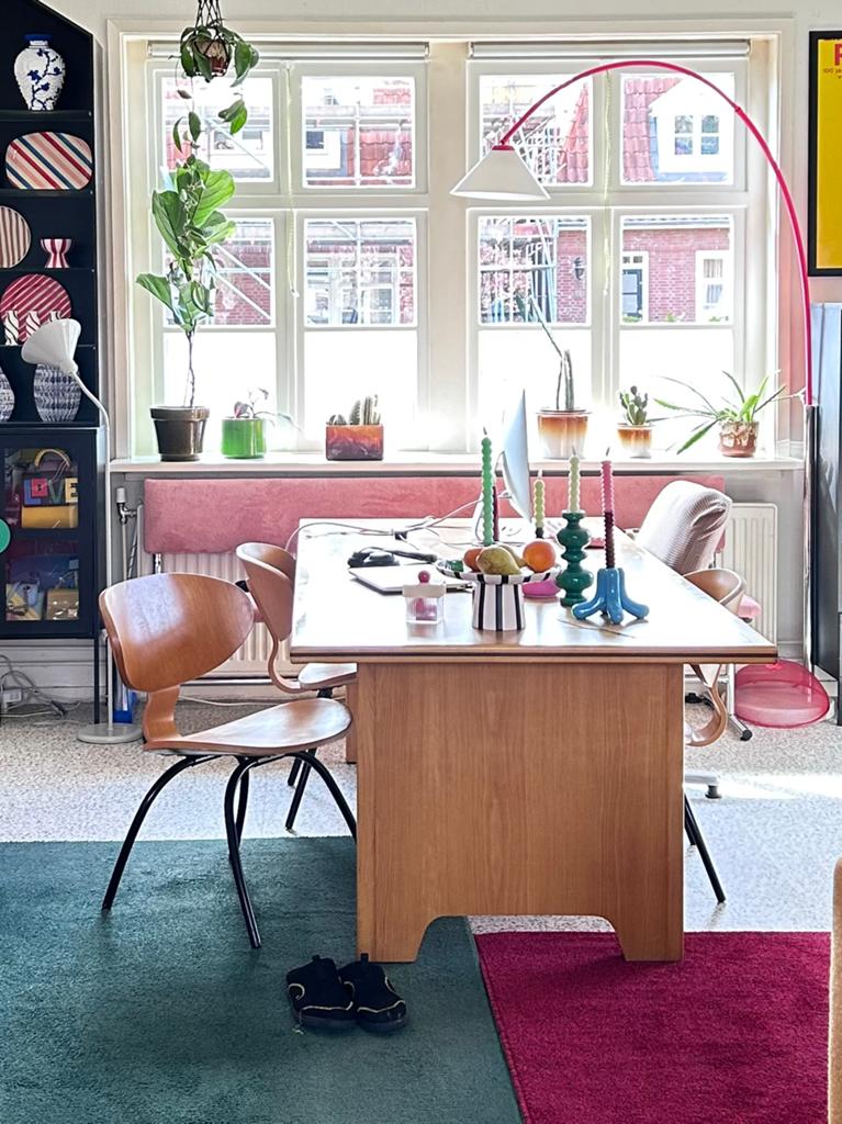 Eettafel, handgemaakt, massief (licht) eiken, Ophalen, Gebruikt, Eikenhout, 200 cm of meer