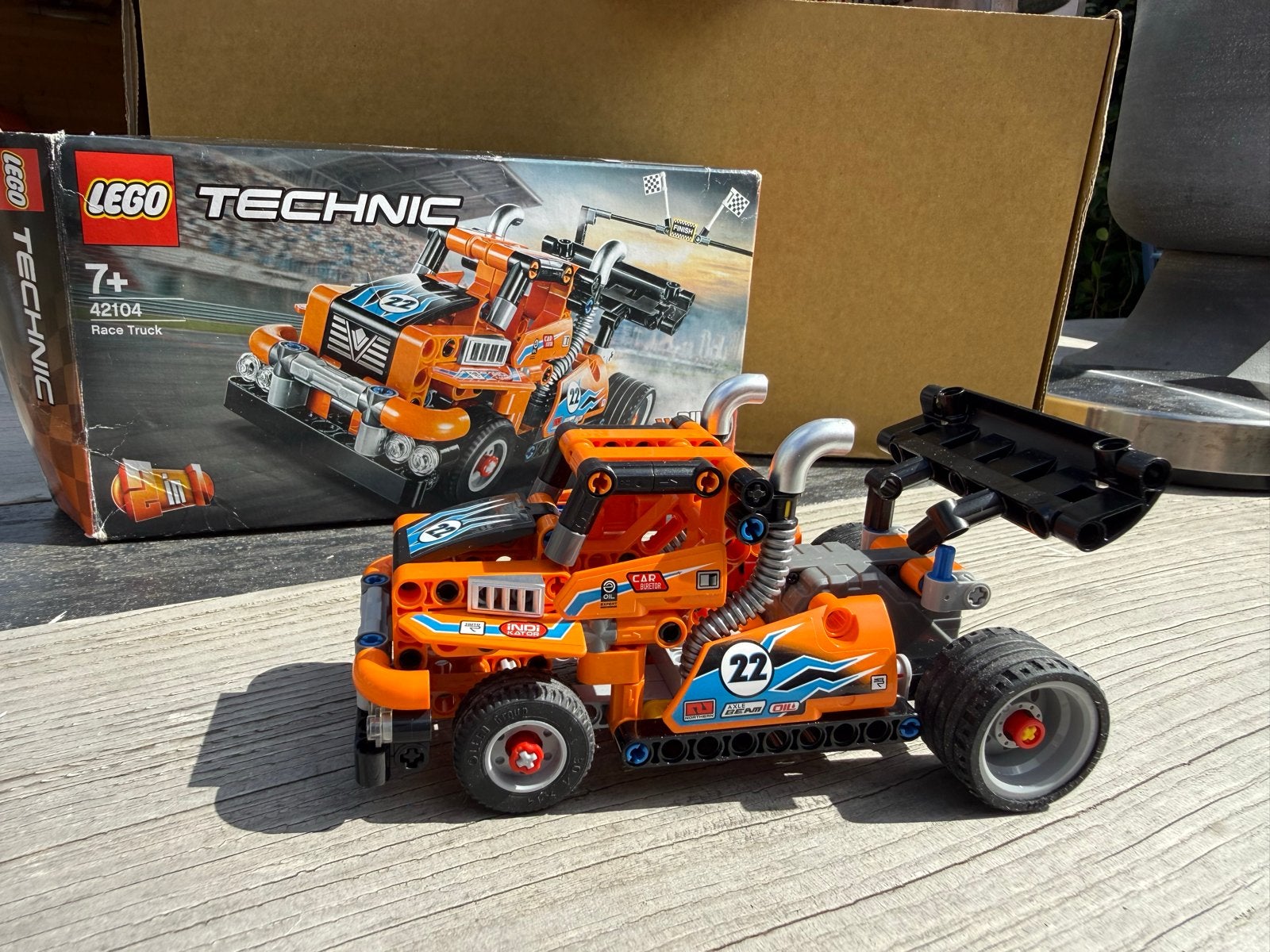 Lego Technic 42104 Race Truck - Zo goed als nieuw, Lego, Ophalen of Verzenden, Zo goed als nieuw, Complete set