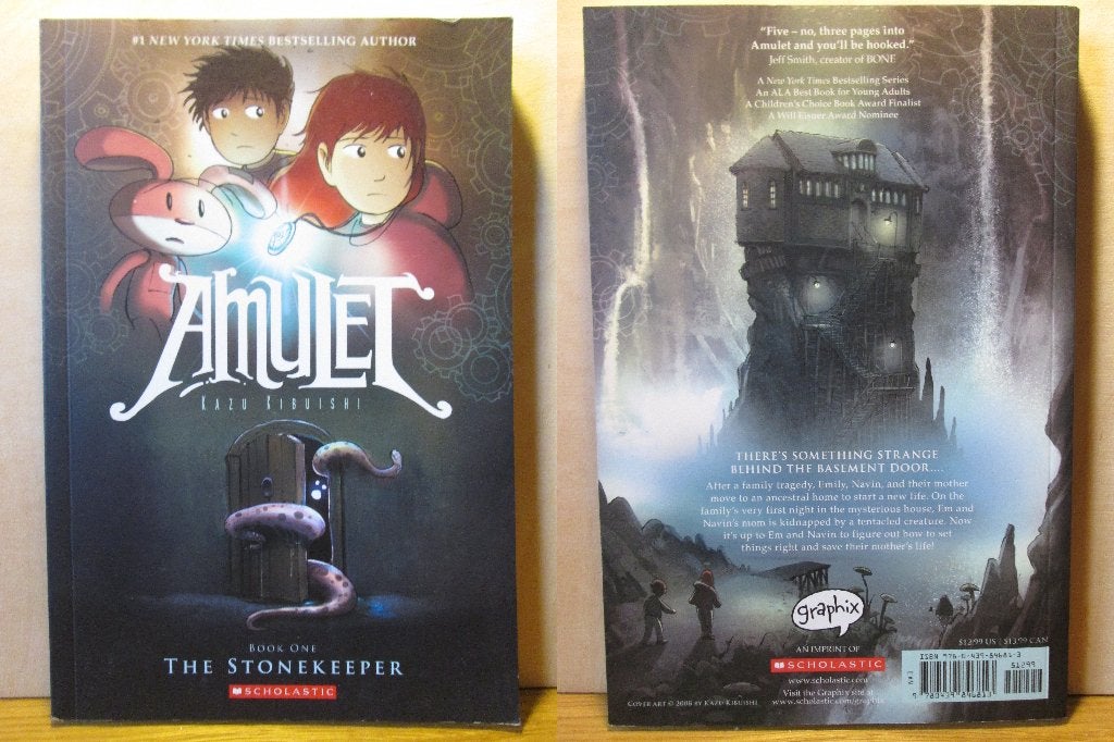 Amulet 1 - The stonekeeper (SC), Eén stripboek, Ophalen of Verzenden, Zo goed als nieuw, Kazu Kibuishi