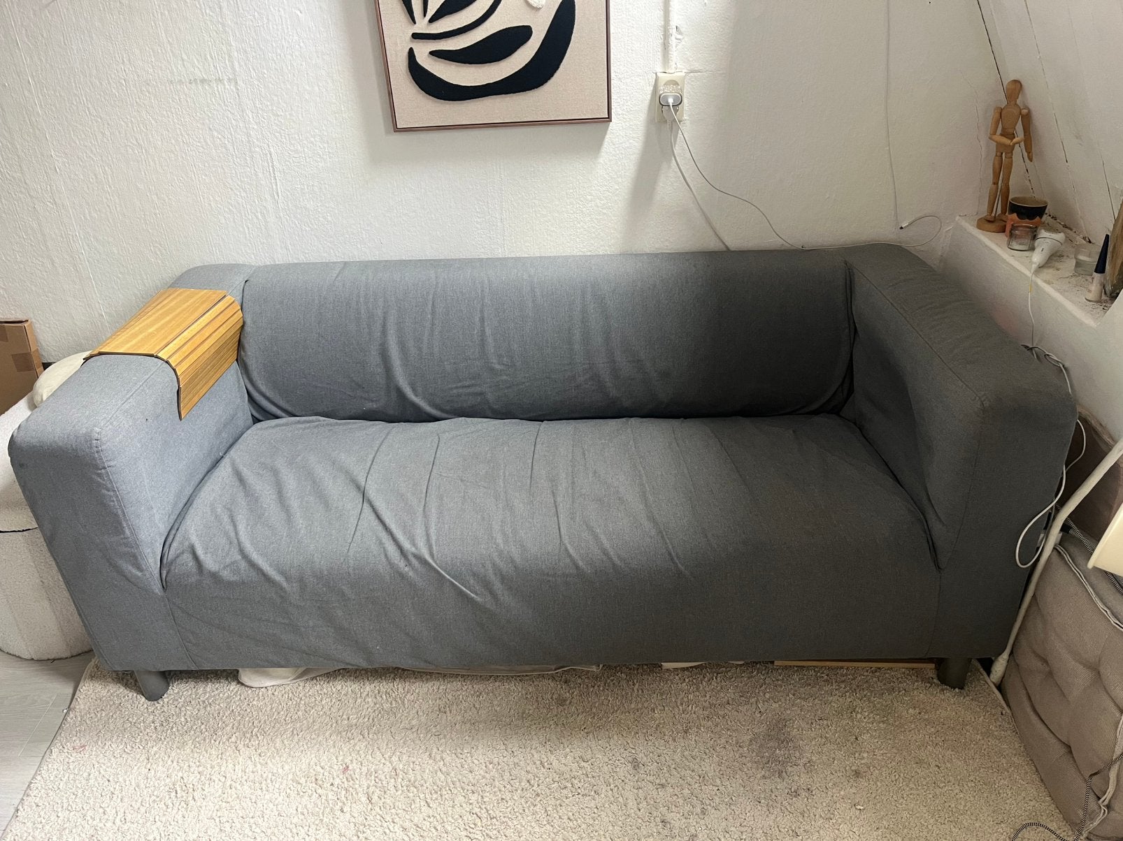 Bank - klipan ikea, Ophalen, Zo goed als nieuw, 75 tot 100 cm, Tweepersoons