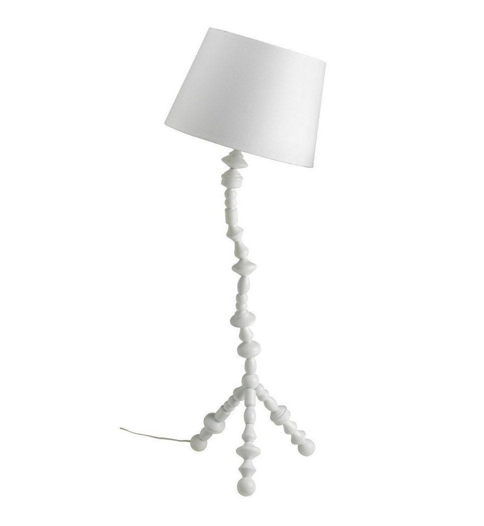 Witte Ikea Svarva houten lamp / kralenlamp, Ophalen, Zo goed als nieuw, Minder dan 100 cm