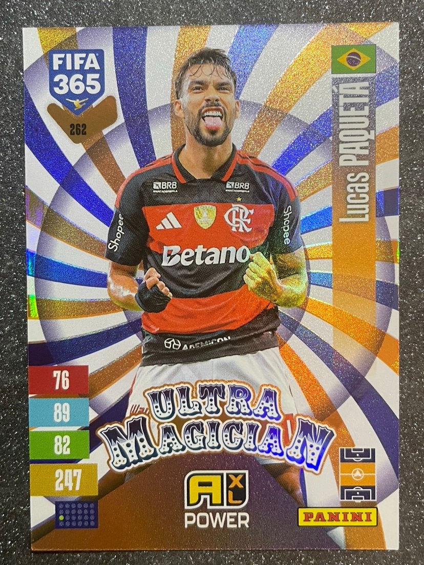 Panini Fifa365 2027   ULTRA MAGICIAN   PAQUETÁ   CR FLAMENGO, Verzenden, Zo goed als nieuw, Plaatje