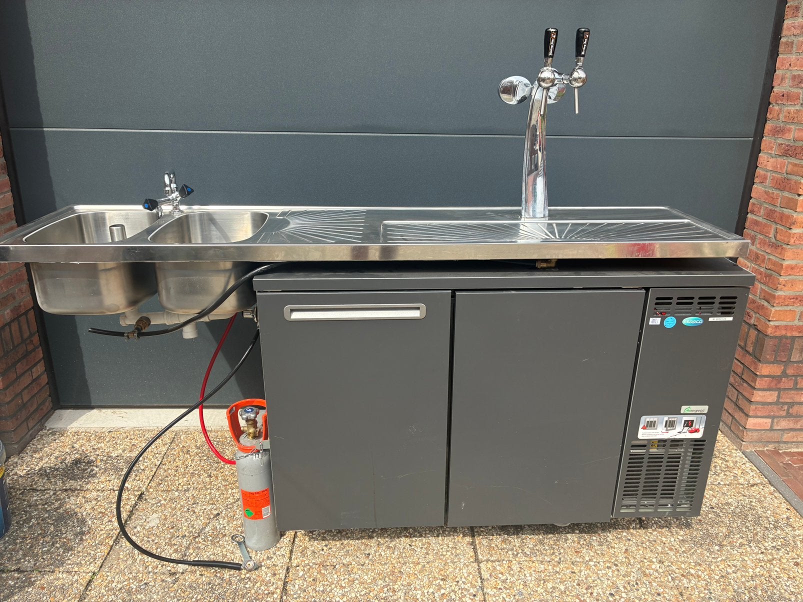 Biertap set serrco fustenkoeling thuistap mancave bar tap, Witgoed en Apparatuur, Thuistaps, Ophalen, Zo goed als nieuw, Overige merken