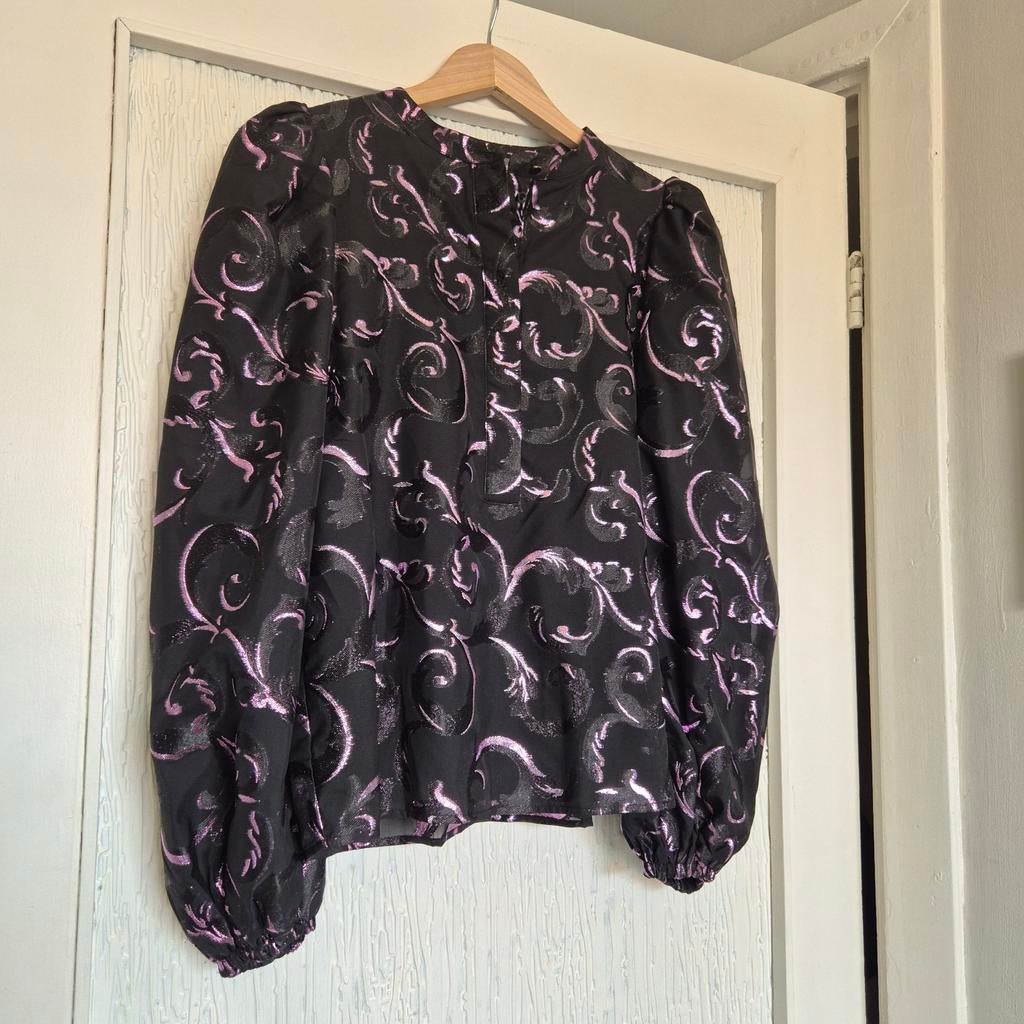 Mos Mosh | blouse | design | XS | 34, Kleding | Dames, Blouses en Tunieken, Zo goed als nieuw, Maat 34 (XS) of kleiner, Zwart