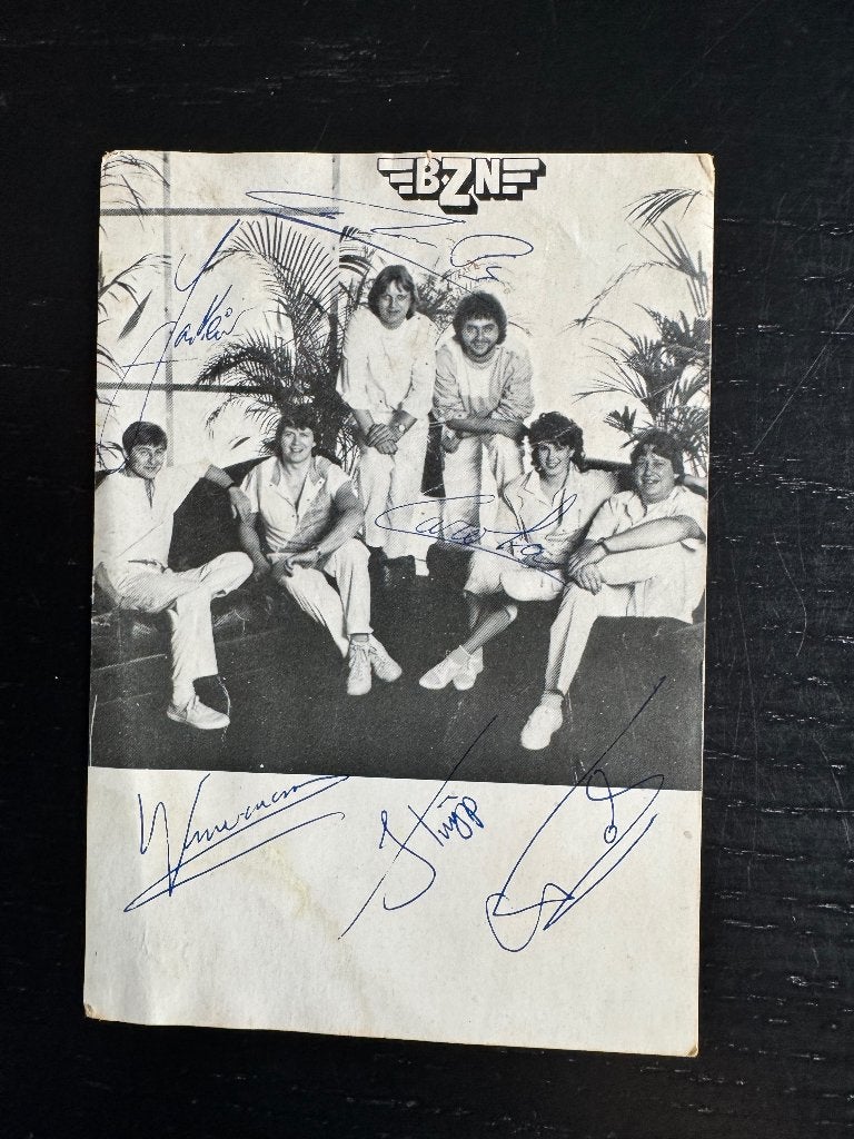 BZN met echte handtekeningen, Verzamelen, Verzenden, 1960 tot 1980, Ongelopen, Sterren en Beroemdheden