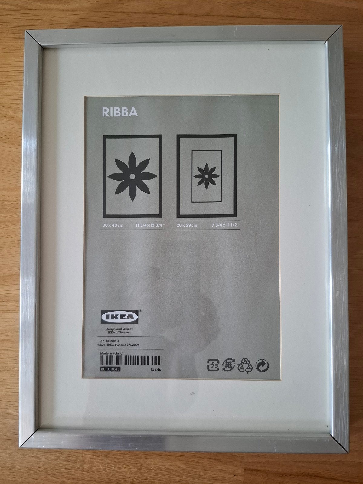 IKEA lijst Ribba 30 x 40 cm, Huis en Inrichting, Woonaccessoires | Lijsten, Ophalen, Metaal, 40 cm, Gebruikt