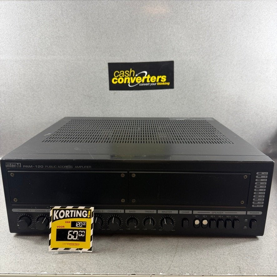 Inter M PAM-120 Public address Amplifier | 120W, Overige merken, Ophalen of Verzenden, 120 watt of meer, Gebruikt