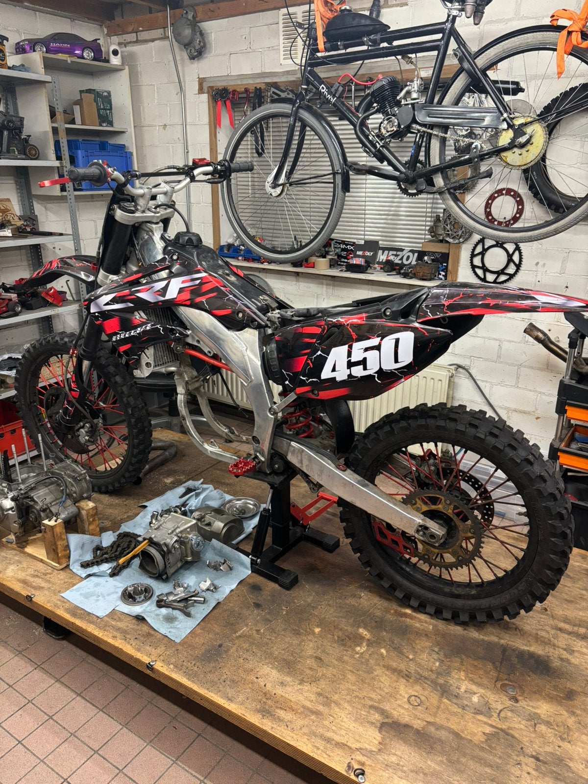 Honda CRF450R 2004, Honda, Gebruikt, 5 versnellingen, Ophalen