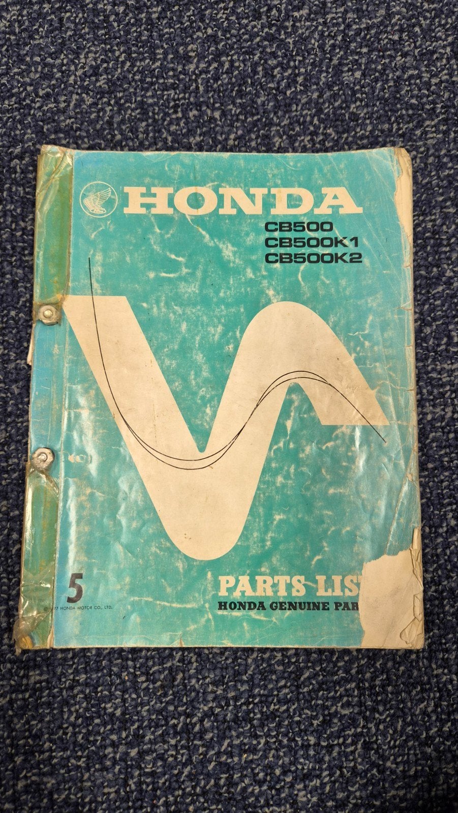 Honda CB500 CB500K1 CB500K2 Onderdelen Handleiding, Motoren, Ophalen of Verzenden, Honda