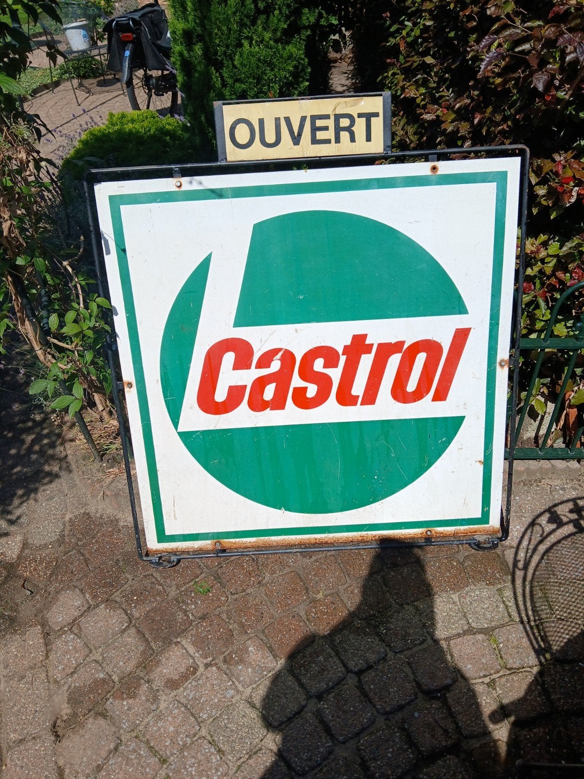 castrol reclame bord, Ophalen of Verzenden, Zo goed als nieuw, Reclamebord
