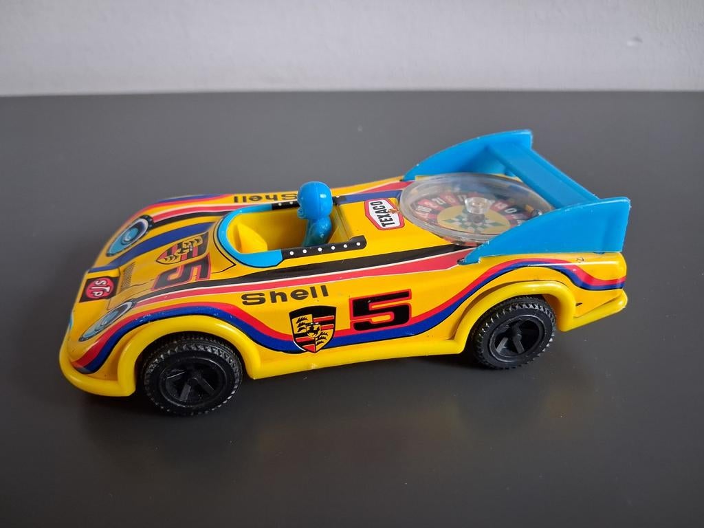 Auto Porsche met roulette vintage 1:38, Ophalen of Verzenden, Gebruikt