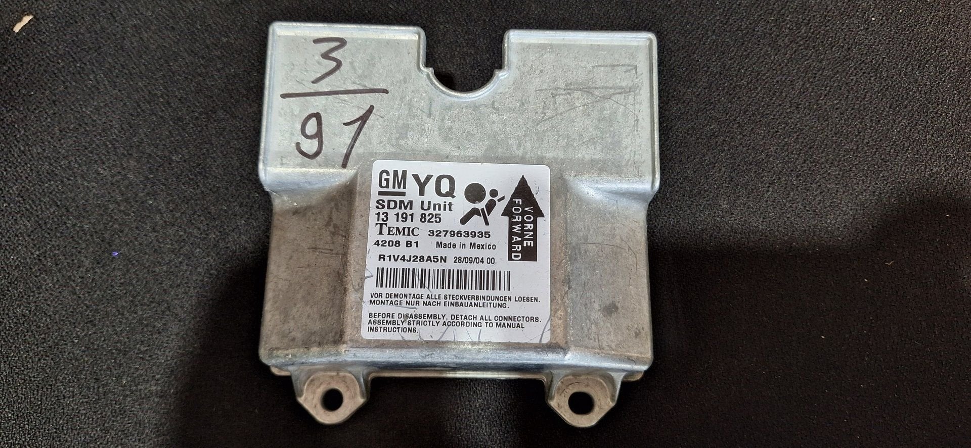Originele Airbag Stuurmodule Computer Opel Astra H Zafira B, Gebruikt, -, -, Opel