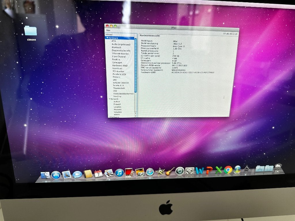 Apple Mac met muis en toetsenbord, Ophalen, IMac
