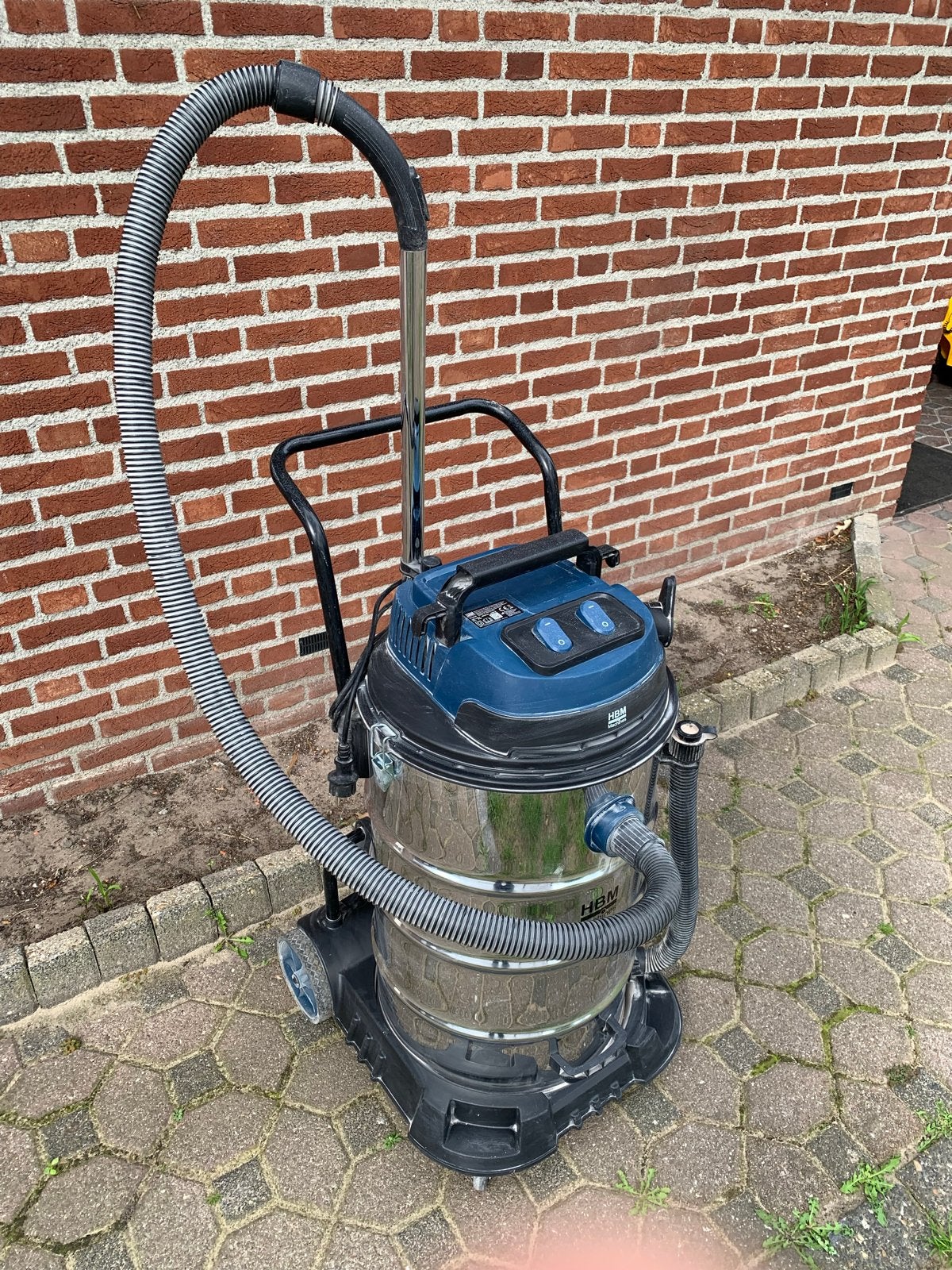HBM Nat/Droog Stofzuiger 80L 2400W - Bouwstofzuiger, Ophalen, Gebruikt, Industriële stofzuiger, 2000 watt of meer