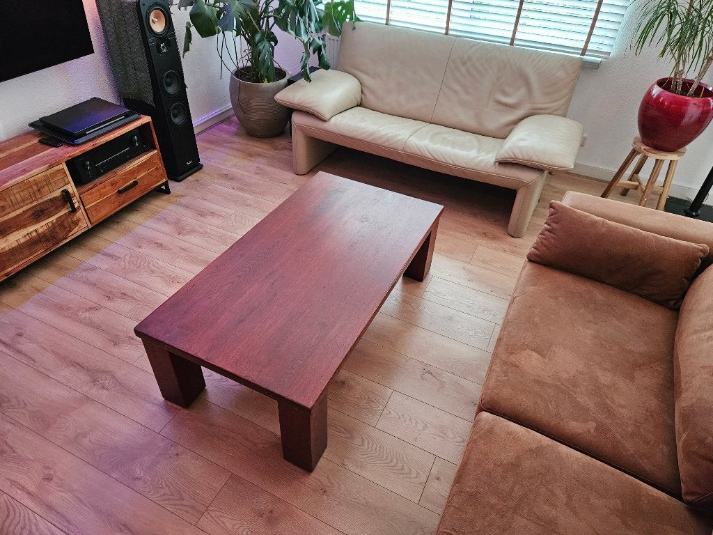 Salontafel eikenhout, Huis en Inrichting, Ophalen, Gebruikt, 100 tot 150 cm, Eikenhout
