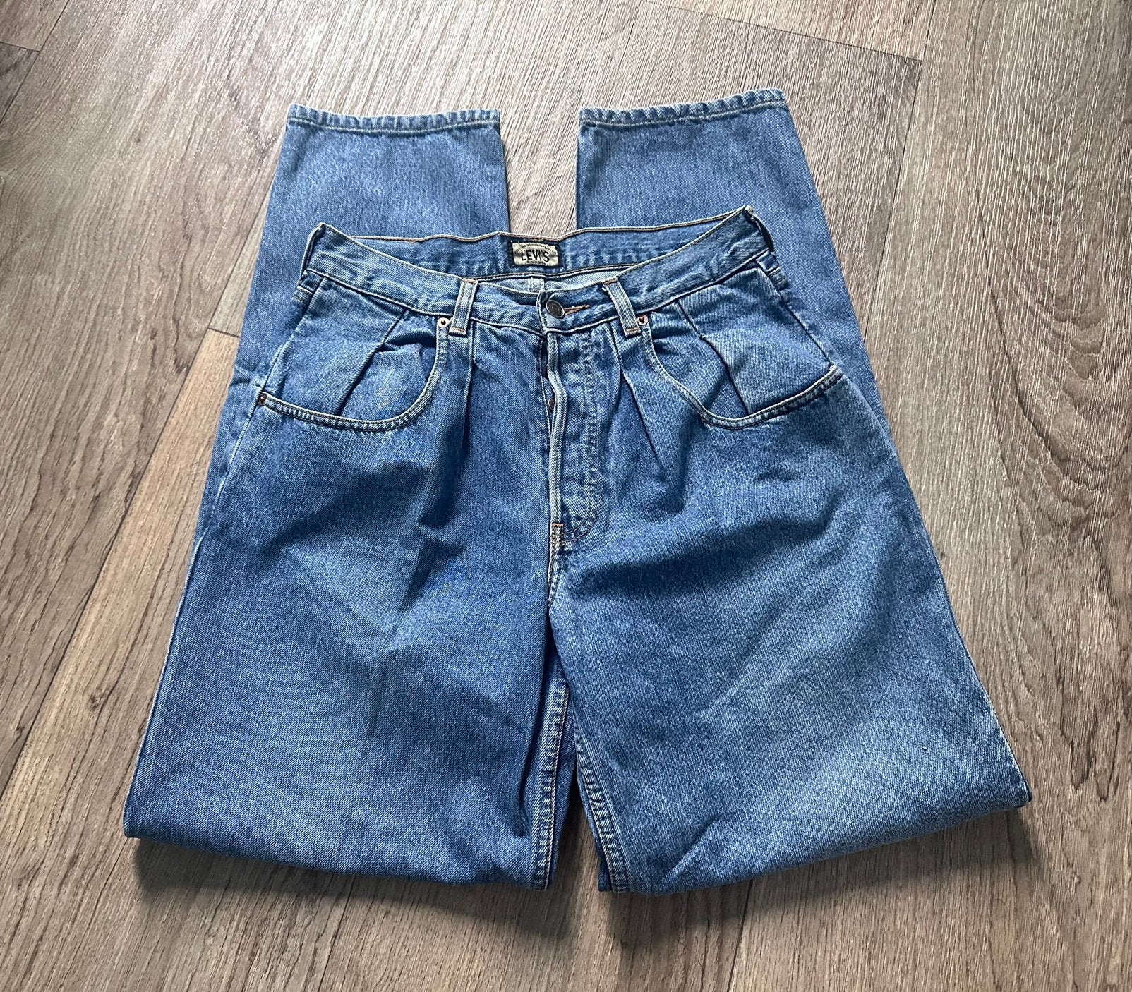 Vintage jeans Levis silver tab 792 - pleated balloon leg -, Kleding | Dames, Ophalen of Verzenden, Gedragen, Blauw, W30 - W32 (confectie 38/40)